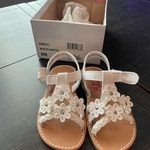 White flower sandals